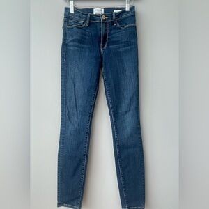FRAME Le Skinny de Jeanne Jeans Women’s 27 Blue Stretch Mid-Rise